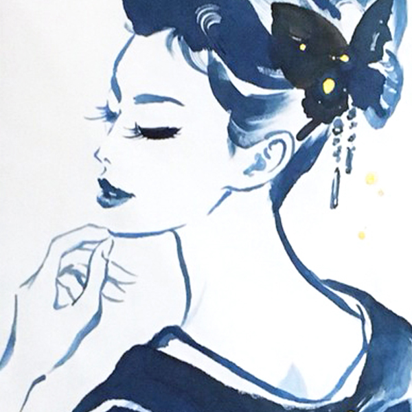 A Beauty Looking over Her Shoulder